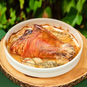 Medio codillo al horno